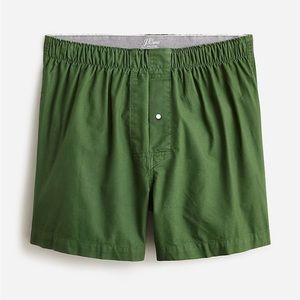 NWT J Crew Men’s Cotton Boxers Forest Green